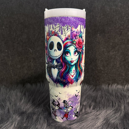 40oz Jack & Sally Travel Tumbler