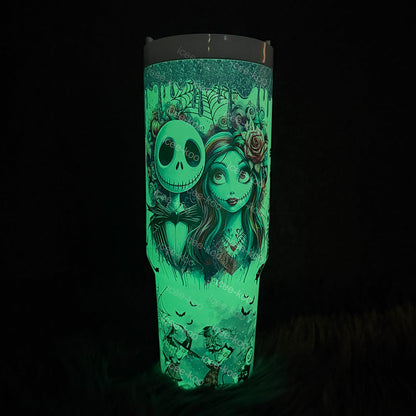 40oz Jack & Sally Travel Tumbler